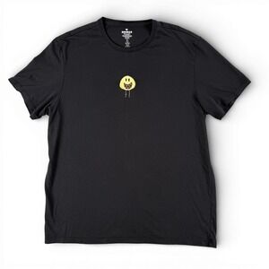 Bombas T Shirt Mens L Black Smiley Face Graphic Short Sleeve Crewneck Bee Better